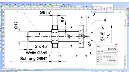 DesignCAD 2D | Maschinenbau