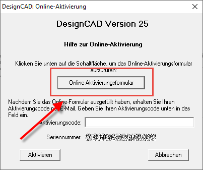 Aktivierung02 | Autorisierter TurboCAD & DesignCAD Fachhändler