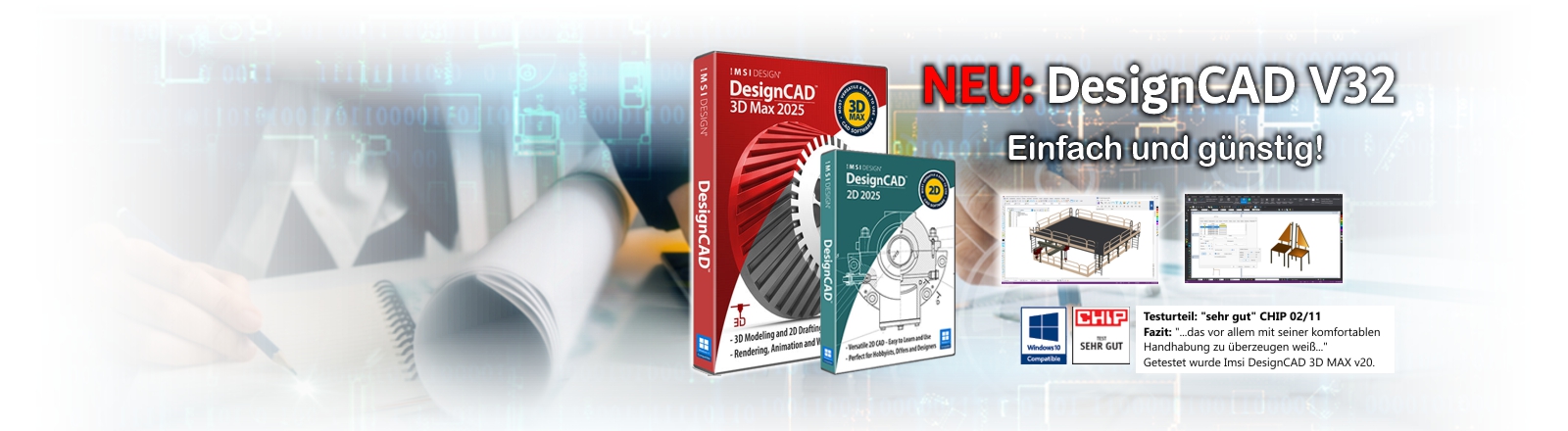 Die DesignCAD Produktfamilie